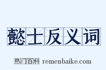 懿士反义词是什么意思的图片